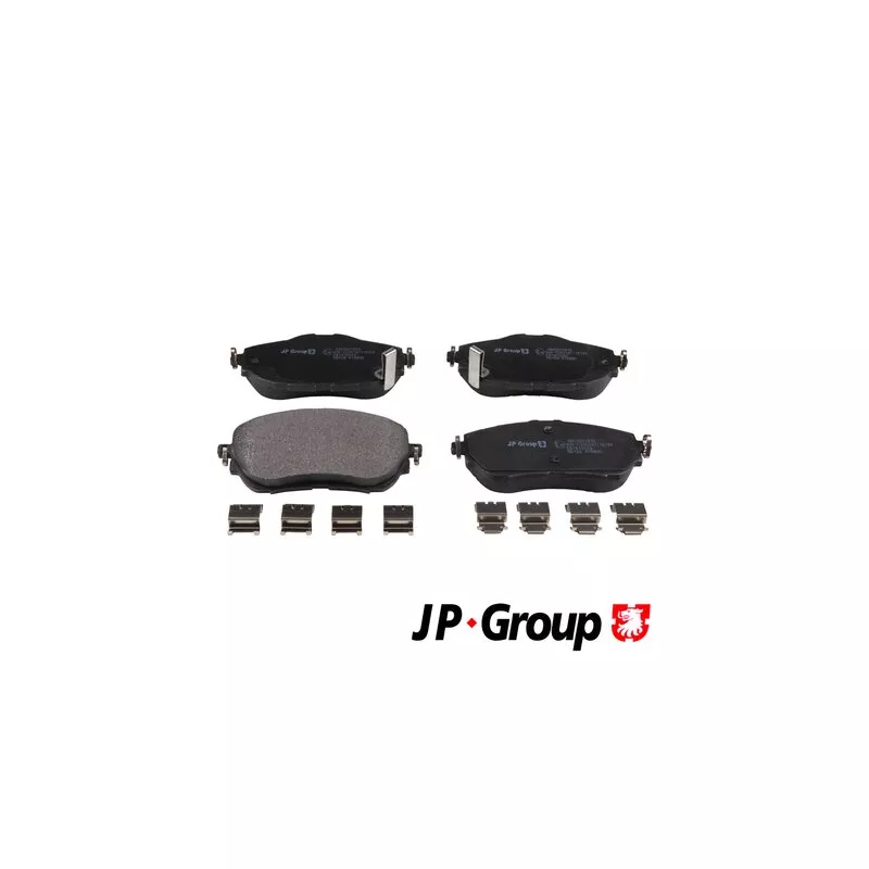 Jeu de 4 plaquettes de frein avant JP GROUP 4863607810