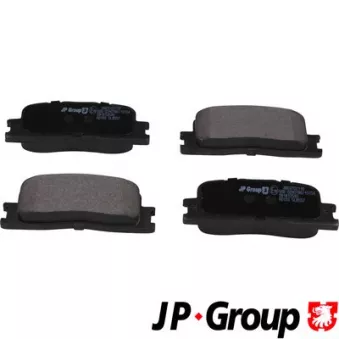 Jeu de 4 plaquettes de frein arrière JP GROUP 4863702110