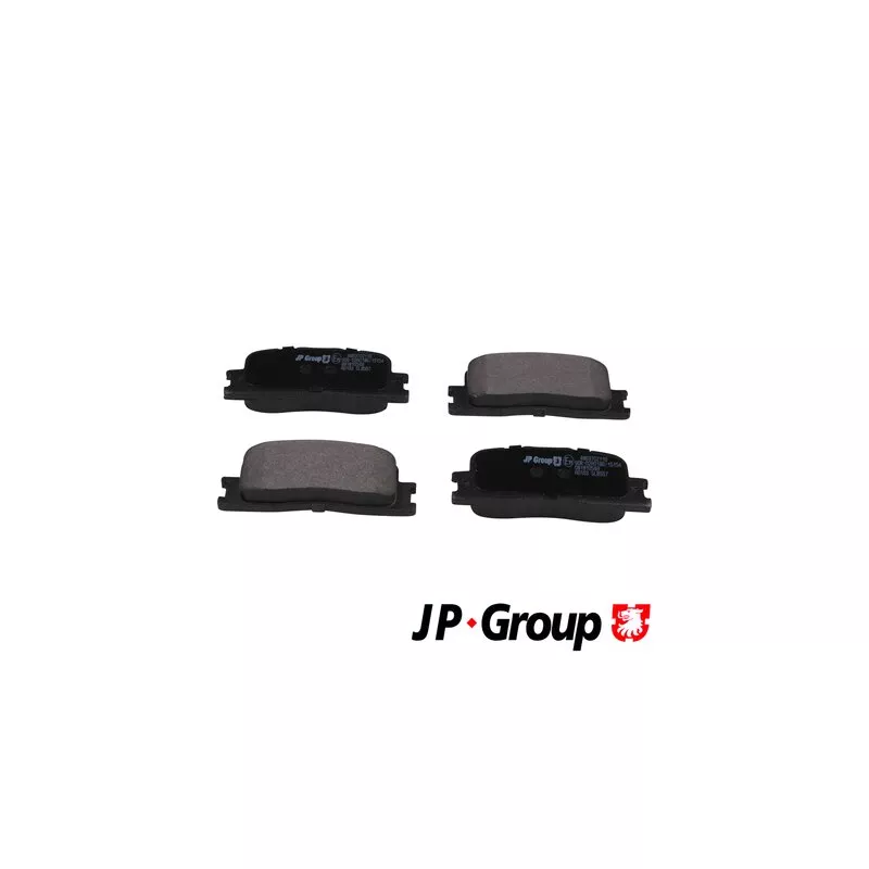 Jeu de 4 plaquettes de frein arrière JP GROUP 4863702110