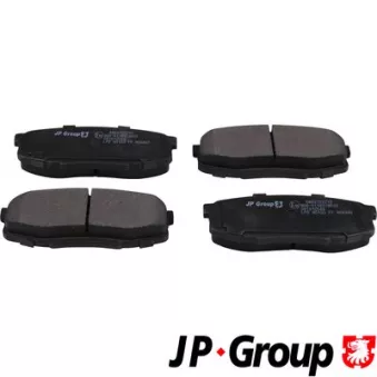 Jeu de 4 plaquettes de frein arrière JP GROUP 4863702210