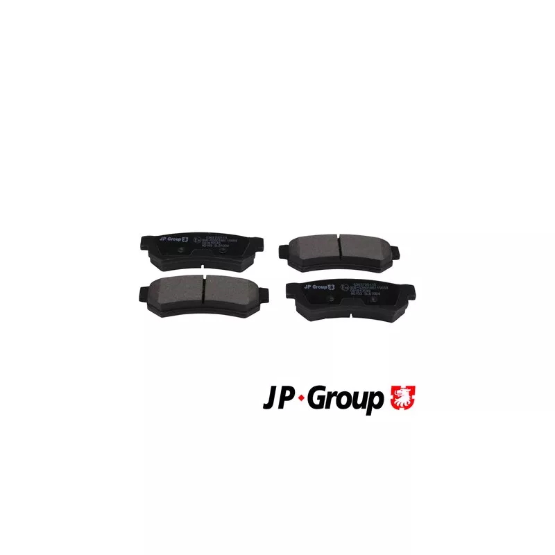 Jeu de 4 plaquettes de frein arrière JP GROUP 6363700110