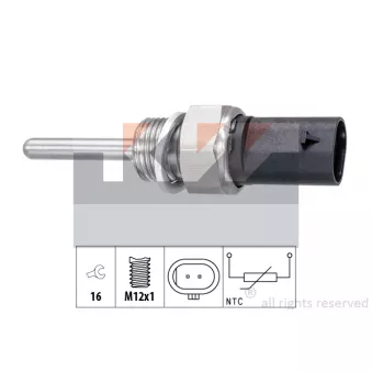 Capteur, température des gaz KW