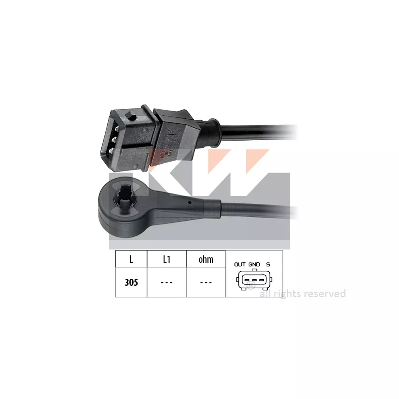 Capteur, régime KW 453 179