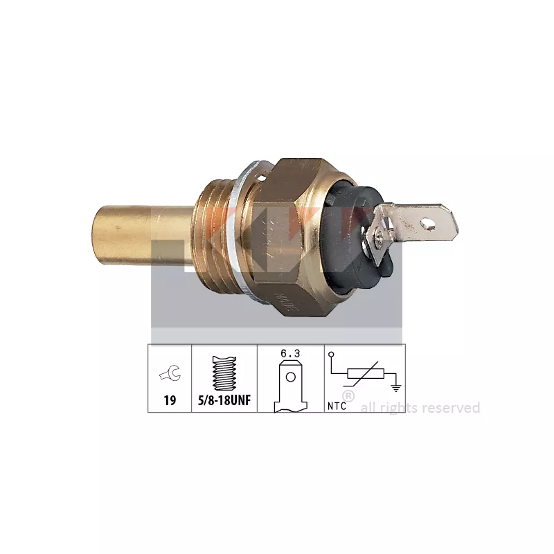 Sonde de température, liquide de refroidissement KW 530 047