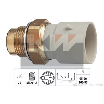 Interrupteur de température, ventilateur de radiateur KW