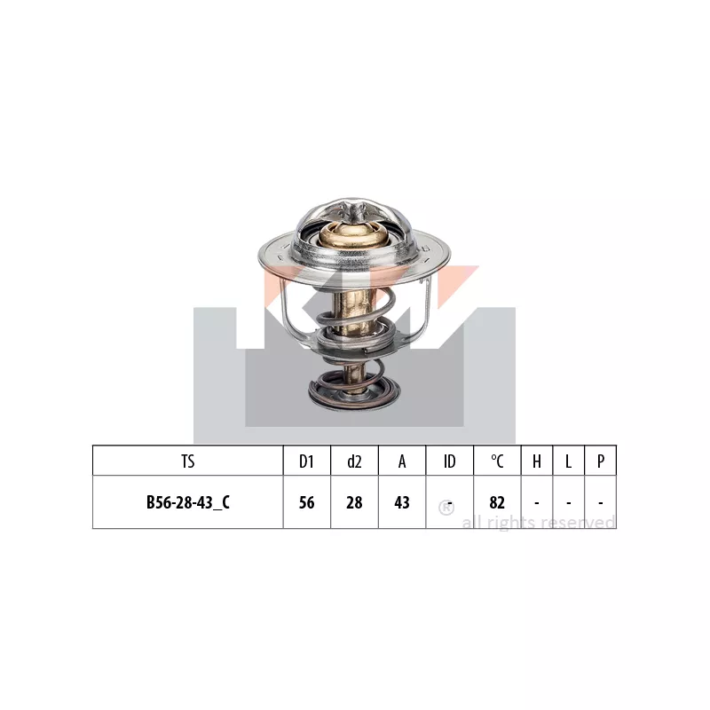 Thermostat, liqiuide de refroidissement KW 580 413S