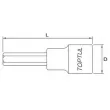 Embout BTR sur douille 1/2" TOPTUL BCEA1608 - Visuel 2