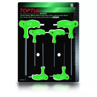 Jeu de clés mâles HEX TOPTUL