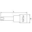 Douille 1/2" Torx TOPTUL BCKA1650 - Visuel 3