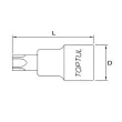 Embout Torx sur douille 1/2" TOPTUL BCLA1630 - Visuel 2