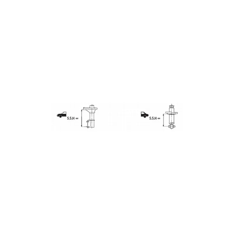 Jeu de 2 amortisseurs avant KYB 633193