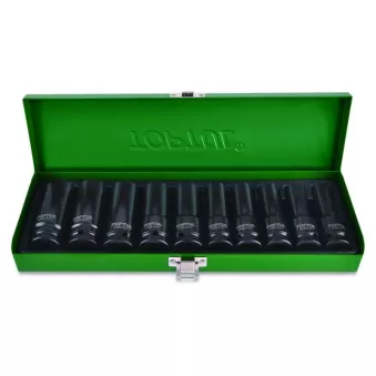Jeu de douilles à chocs 1/2" TOPTUL GDAD1002