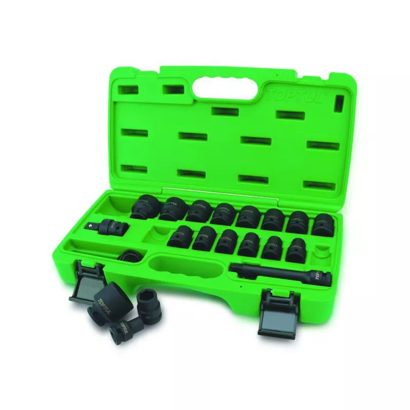 Jeu de douilles à chocs 1/2" TOPTUL GCAI2701