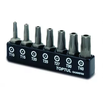 Jeu d'embouts de tournevis 1/4" TOPTUL GAAV0703