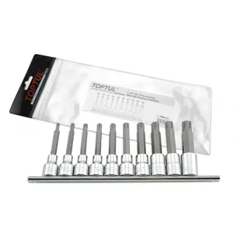 Jeu d'embouts sur douilles 1/2" TOPTUL GAAG1003