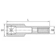 Douille E-TORX 1/2" TOPTUL BAEH1612 - Visuel 3