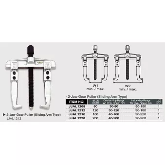 Extracteur universel TOPTUL JJAL1208