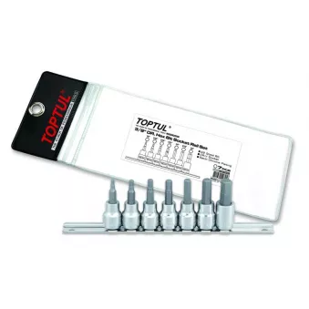 Jeu d'embouts sur douilles 3/8" TOPTUL GBAG0702