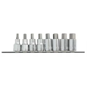 Jeu d'embouts sur douilles 1/2" TOPTUL GBAG0801