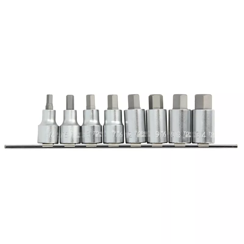 Jeu d'embouts sur douilles 1/2" TOPTUL GBAG0801