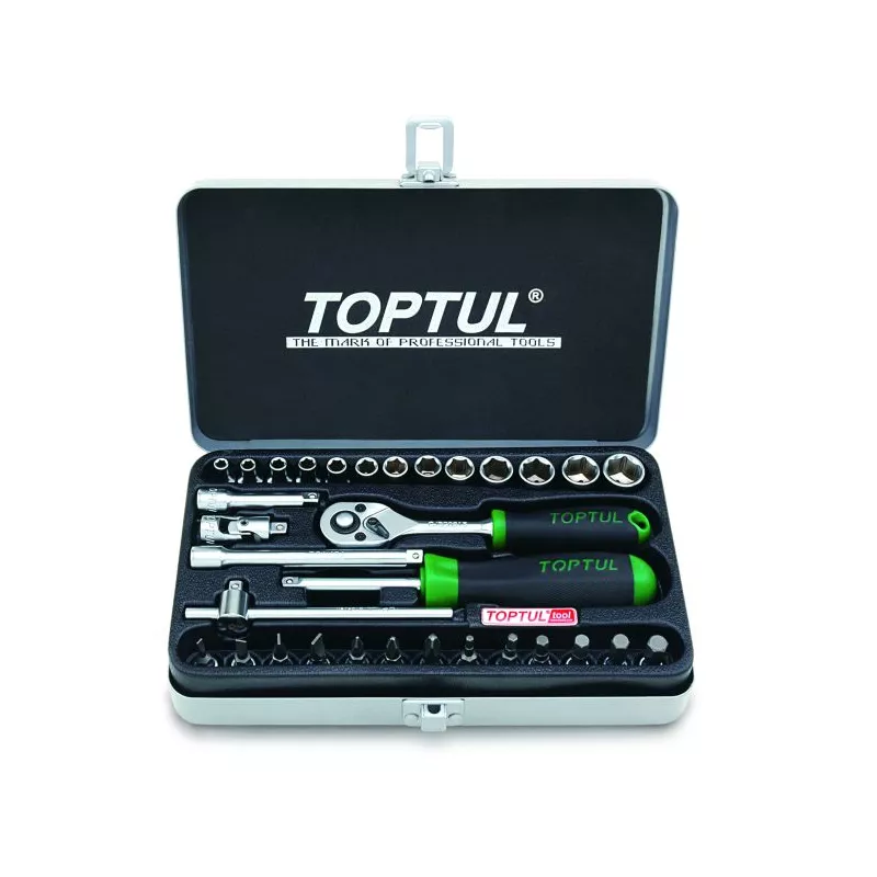 Jeu d'outils 1/4" TOPTUL GCAD3202