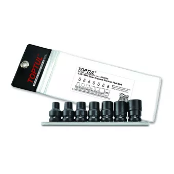 Jeu de douilles à chocs 1/2" TOPTUL