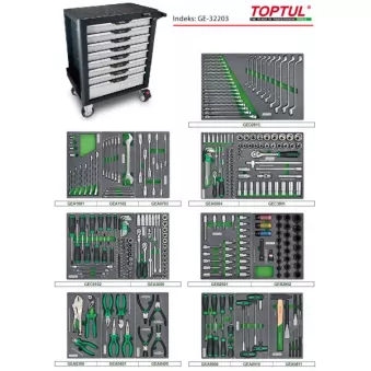 Servante avec outils TOPTUL GE-32203