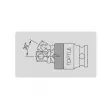 Cardan de douille 3/8" TOPTUL KACN120B - Visuel 2