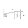 Douille 3/8" XZN 12 pans TOPTUL BCHA1205 - Visuel 2