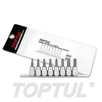 Jeu d'embouts sur douilles 3/8" TOPTUL GAAG0804