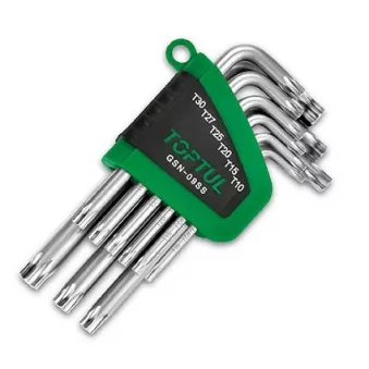 Jeu de clés mâles TORX TOPTUL