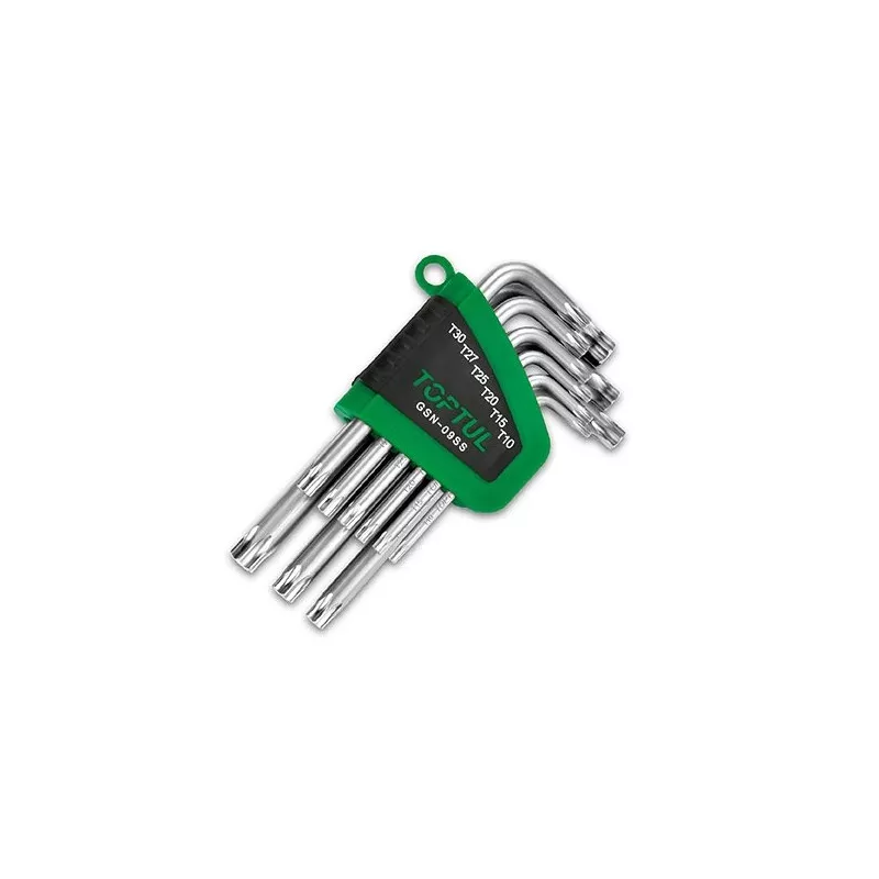 Jeu de clés mâles TORX TOPTUL GSN-09SS