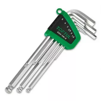 Jeu de clés mâles HEX TOPTUL GSN-09LB