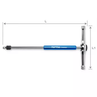 Clé à douille 1/4" TOPTUL CTRM0826