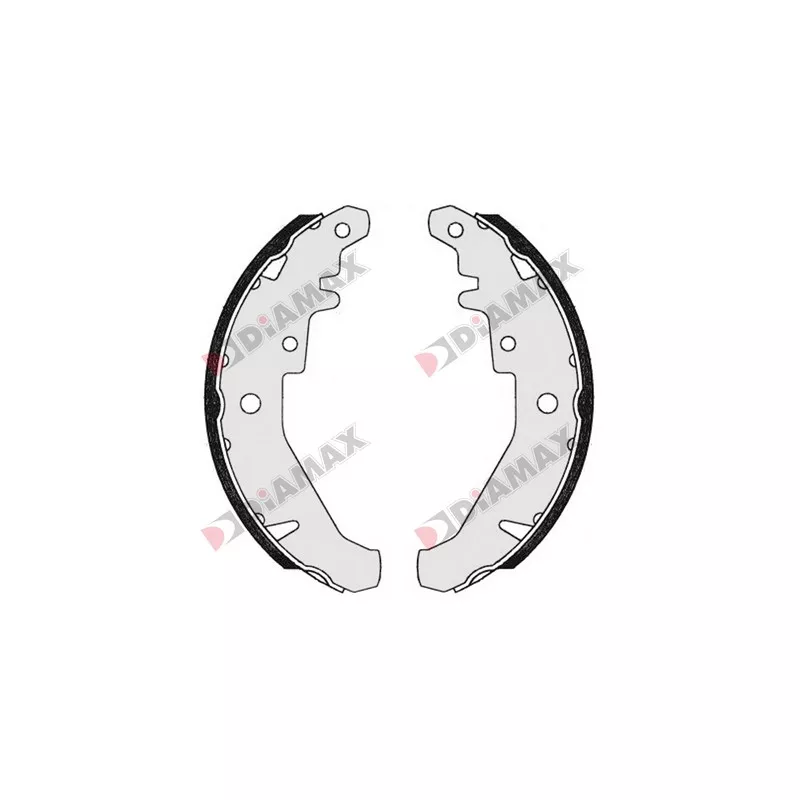 Jeu de 4 plaquettes de frein arrière DIAMAX N01121