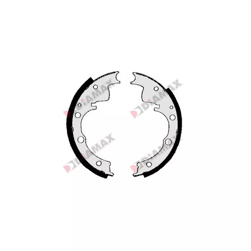 Jeu de 4 plaquettes de frein arrière DIAMAX N01134B