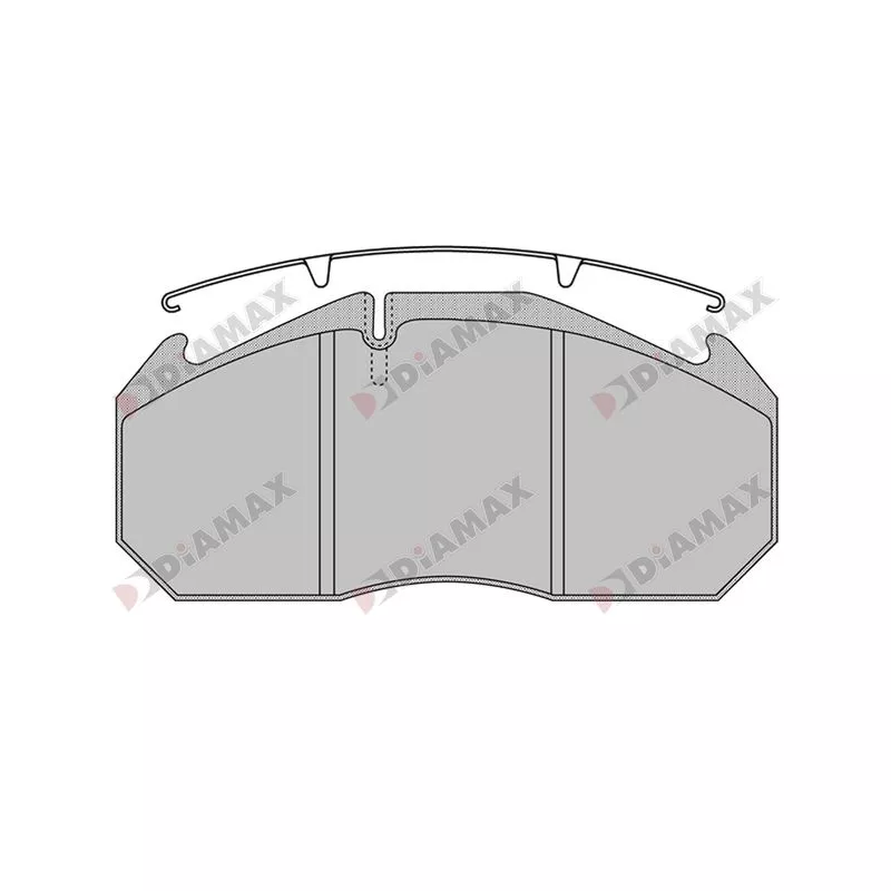 Jeu de 4 plaquettes de frein avant DIAMAX N09346