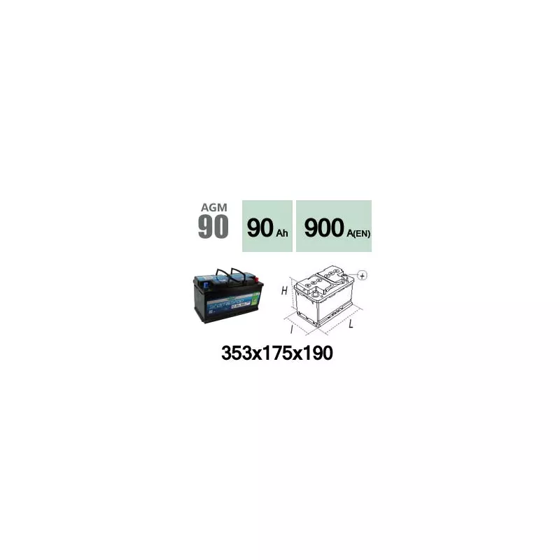 Batterie de démarrage Start & Stop Technika AGM90