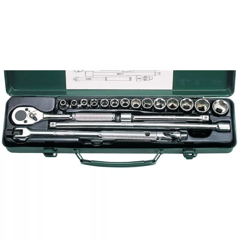 Jeu de douilles 3/8" HANS 3619M