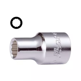 Douille 1/2" 12 pans HANS 4402M/8