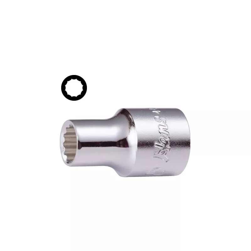 Douille 1/2" 12 pans HANS 4402M/8