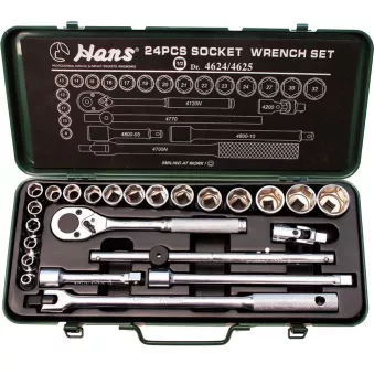 Jeu de douilles 1/2" HANS 4624M