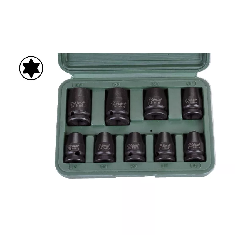 Jeu de douilles à chocs 1/2" HANS 84601