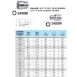 Douille 6 pans 1/4" HANS 2400M/12 - Visuel 2