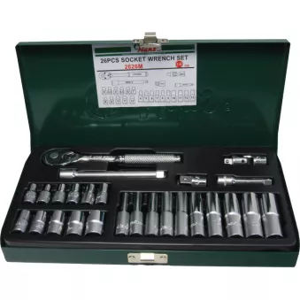 Jeu de douilles 1/4" HANS 2626M