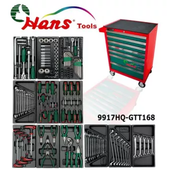 Servante d'atelier avec accessoires HANS 9917HQ-GTT168