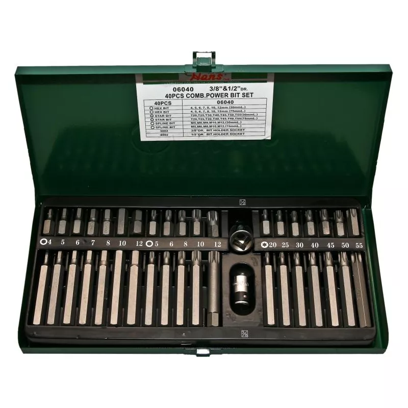 Jeu d'embouts de tournevis mixtes HANS 06040