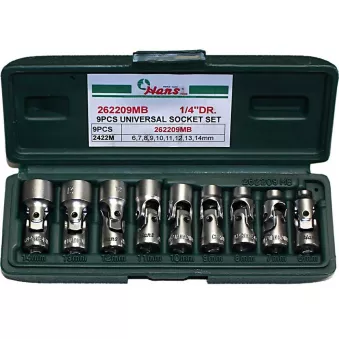 Jeu de douilles 1/4" HANS 262209MB