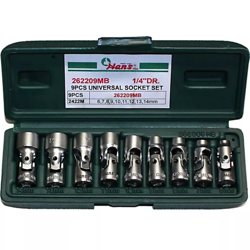 Jeu de douilles 1/4" HANS 262209MB