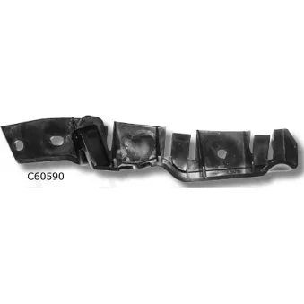 Support, pare-chocs avant droit ROMIX C60590